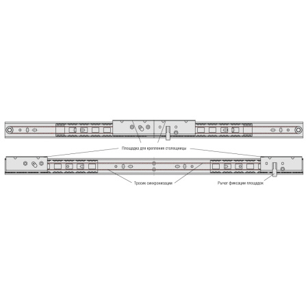 35/650/90 RSB Mont Blanc внутренний, синхр,с тросиком и фикс. (площ.90х40)10шт/уп (017-000067)